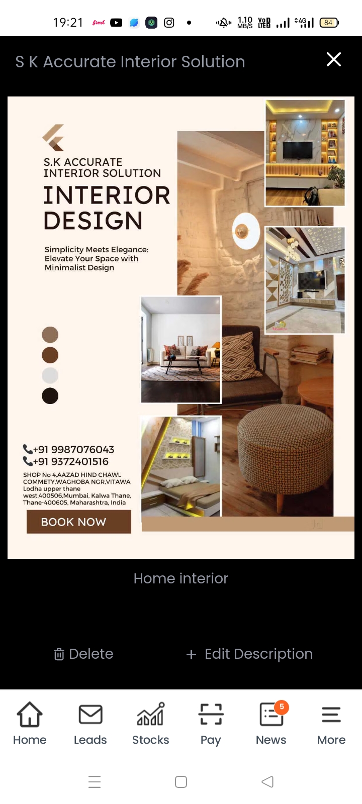 Siraj khan  Interior Decorator worker in Thane