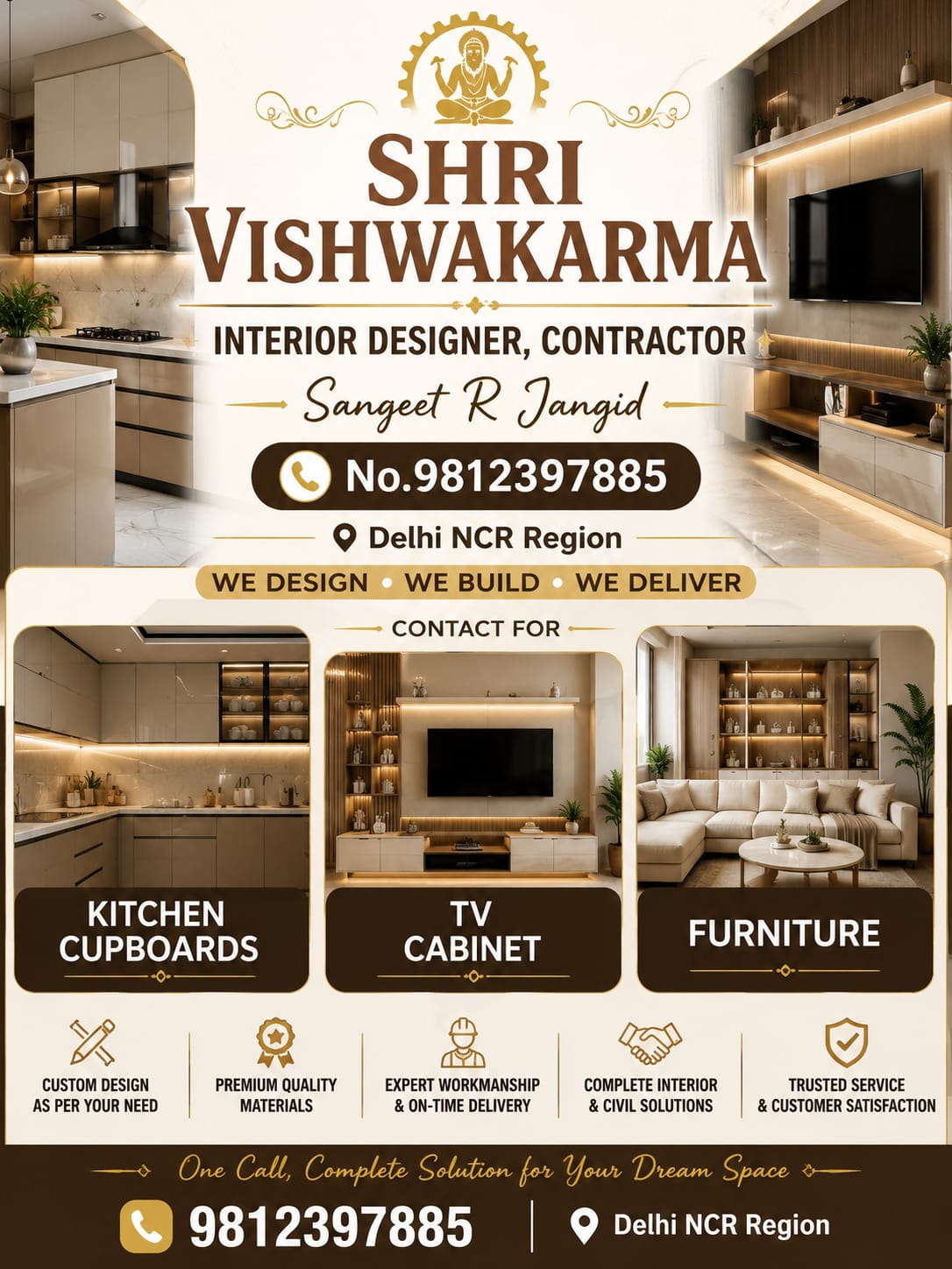Sangeet R Jangid  Interior Decorator worker in Bhiwani